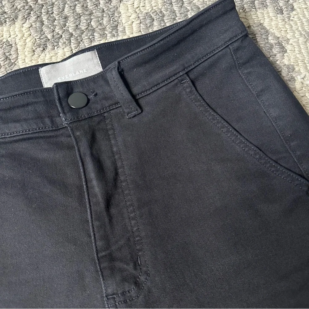 Everlane Black Utility Straight-Leg Crop Pants Size 6 Long / Tall - Picture 3 of 9